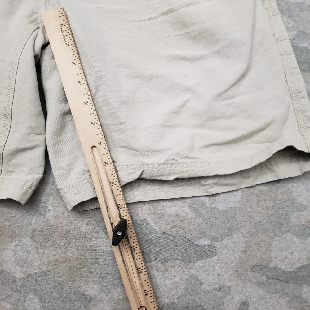 Columbia Shorts Mens 38 Green Canvas Outdoor Pockets Hiking Camp Travel